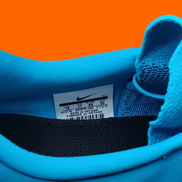 Nike AH1015-402 Odyssey React 2 Flyknit Men’s Size 11 Blue Lagoon VGUC - Picture 12 of 14